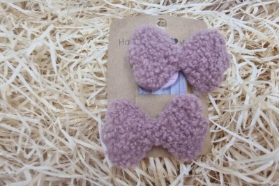 Mályva masnis hajcsat