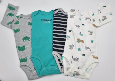 Kisfiú hosszú ujjú body csomag  (4 db)