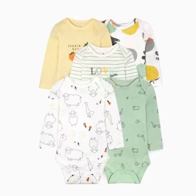 Kisfiú mintás hosszú ujjú body csomag