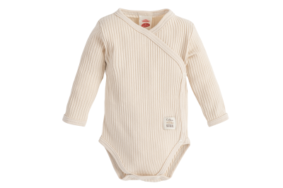Bézs átlapolós hosszú ujjú body  - Natural Harmony