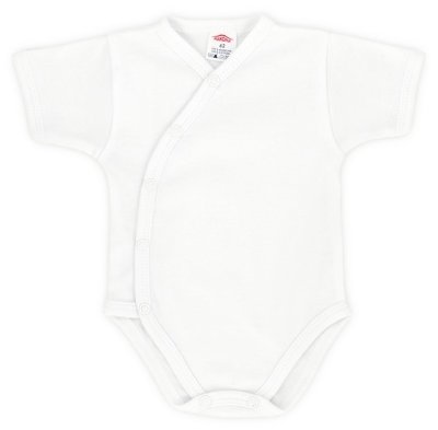 Fehér átlapolós rövid ujjú body