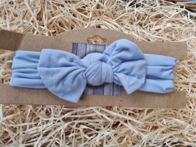 Babakék masni hajpánt 